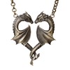 Baldur Jewelry - BFF Double Dragon Heart Necklace for Couples