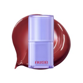 nuse Care Liptual - Moisturizing MLBB Color Lip Gloss with 500 PPM Niosome Panthenol to Hydrate and Reduce Water Loss (03 Redish Huh)