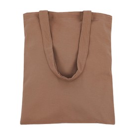 Pack de 5 Bolsas Tote Bag de Gabardina 100% Algodón | Bolsa 100% Reutilizable de Tela | 40x35 cm | Ideal para Compras como Bolsa de Playa y Viaje | Cafe | Ecologicas | UNDA