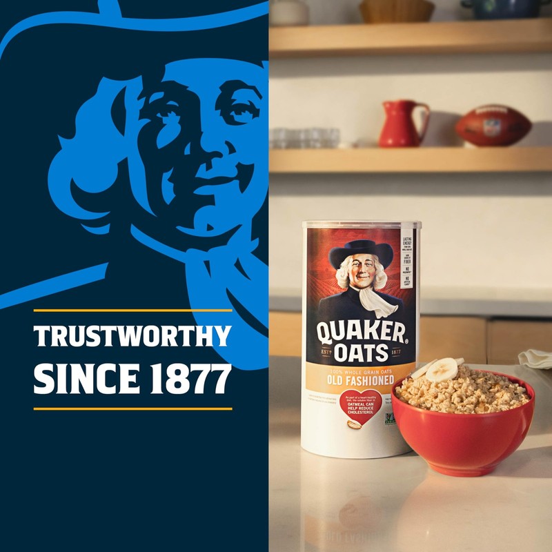 Quaker Old Fashioned Rolled Oats, Non Gmo Project Verified, Two