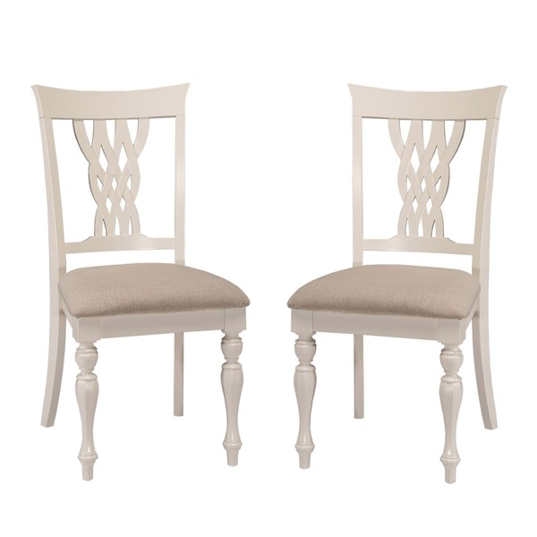 Hillsdale Embassy Wood Dining Chair, Set of 2, White