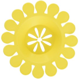 Compac Sink Daisy Scented Kitchen Sink Strainer infuses & Freshens Your Sink, Must Have Kitchen Sink Accessories, Sink Drain Strainer - Catcher, Yellow, Lemon Scent, 6 Count, (3 Packs of 2)