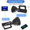 Peascat Spotlight Rechargeable High Lumens 200,000L, 4 Modes Super Bright