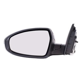 Brock Aftermarket Replacement Driver Left Power Mirror Paint to Match Black without Heat-Signal-Blind Spot Detection Compatible with 2019-2020 Forte Sedan