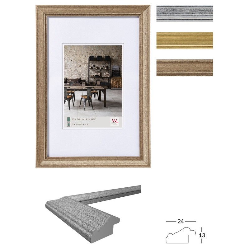 walther design Bilderrahmen stahl 10 x 15 cm Lounge Designrahmen