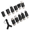 12Pcs USB2.0 Adapter 3.5mm 2 in 1 Audio Adapter Converter
