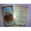 Holy Prayer Cards For Saint Pio of Pietrelcina in English