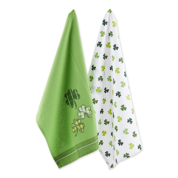 DII St Patrick's Day Dishtowel, 18 by 18-Inch, Set of 2