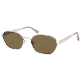 SOJOS Trendy Polarised Hexagonal Sunglasses for Men and Women, Retro Metal Square Vintage Sunglasses with UV400 Protection SJ1238