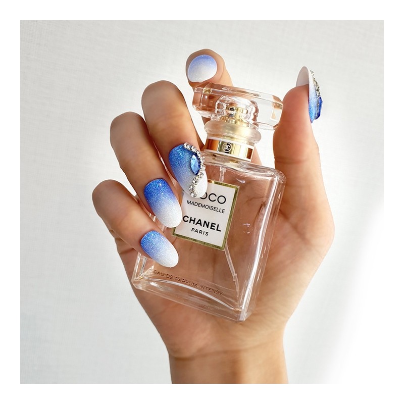 Mermaid Stone Handmade Nail Tips - Ballerina L / 머메이드