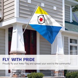 Anley Fly Breeze 3x5 Foot Bonaire Flag - Vivid Color and Fade Proof - Canvas Header and Double Stitched - Netherlands Antilles Holland Flags Polyester with Brass Grommets 3 X 5 Ft