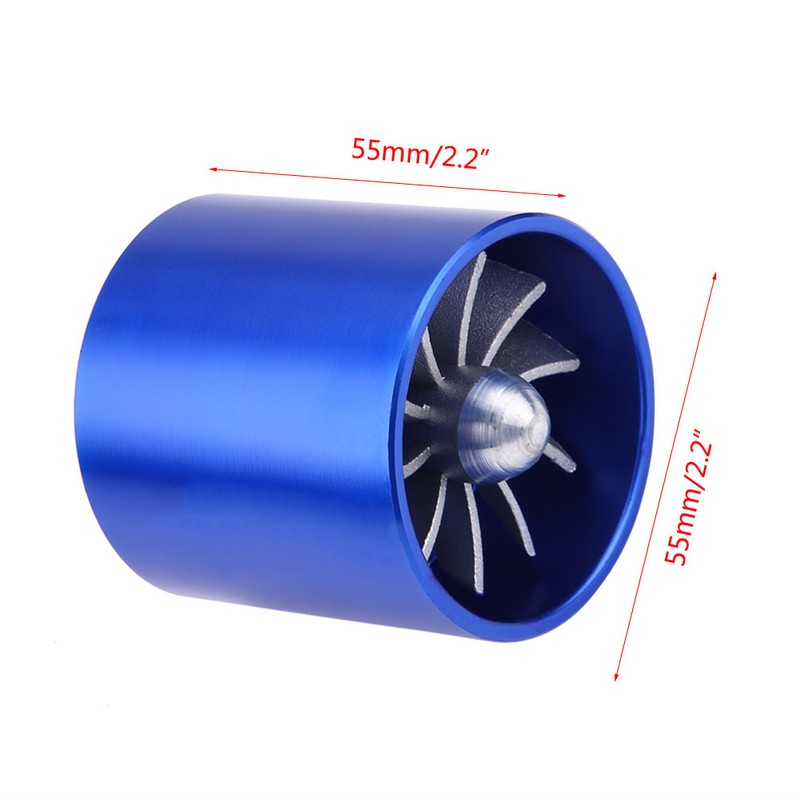 55mm Car Air Intake Turbonator Single Fan Turbine Super Charger