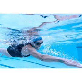 Zoggs Predator Flex Ultra - Smaller Fit - Black/Green/Polarized Copper Safety Glasses, Small Size