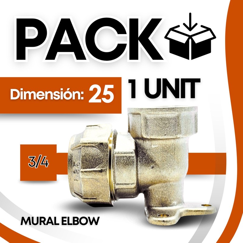 DOJA Barcelona Polyethylene Wall Elbow PE Compression 20 x 1/2
