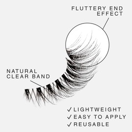 i-ENVY The Classic – Timeless Wispy Lash Extension, Modern & Redefined Eye Look, Lightweight Undetectable Clear Band for Natural Look (06)
