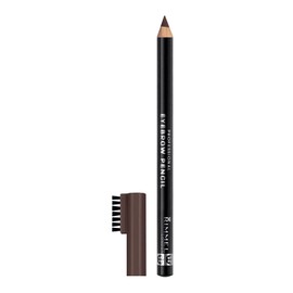 Rimmel London Rimmel London - Brow This Way Professional Pencil, stunning natural look, 2 in 1 brush & pencil, 100% Cruelty-Free, Dark Brown - 001 (Uncarded)