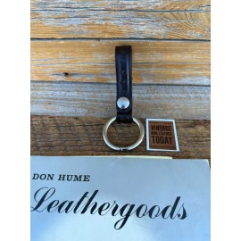 Don Hume Vintage Don Hume Mid State Brown Basket Baton Ring Holder 1 1/2" Diameter Nickel