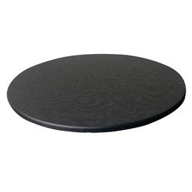 B Baosity Round Table Cover for 120cm Tables, Black