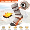SeeyAN Kids Thermal Socks Merino Wool Heated Socks For Boys