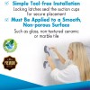 ZALIK Heavy Duty Gray Shower Handle Suction Grab Bar for