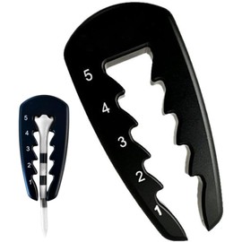 Niwieoi 1 Pcs Heightright Golf Tee Height Tool,Essential Companion from Tee to Green - Divot Repair Tool,Golfing Training Aid for Consistent Swings Easy to Use,Super Lightweight(1.7In to 3.3In)