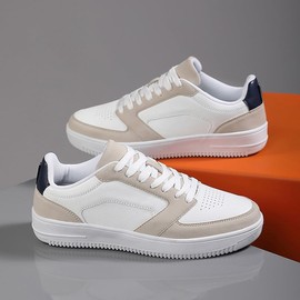 Haplkiy Low Top Skate Shoes for Men Anti-Slip Skateboard Shoes Comfortable & Durable Athletic Shoes and Casual Style for Outdoor Activities - Street Fashion Enthusiasts