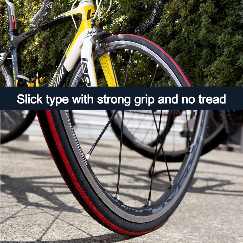 GORIX Road Bike Slick Tire 700×23C or 700×25C Cycling Bicycle