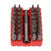 Safety Screwdriver Bits, 33-in-1 Chrome Vanadium Steel Torx Hexagonal Star