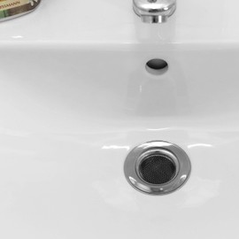 Set of 2 Stainless Steel Abflußsieb Set Ideal for the bathroom and the kitchen