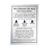 No Proof of Age No Alcohol Sign Pub Bar Restaurant