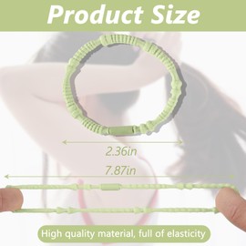 Bouiexye 72PCS Boho Hair Ties Bracelets for Women, Boho Hair Accessories Hair Ties Hair Tie Bracelets No Damage for Thick Thin Hair Medium Long Hair Pony Tails (Retro B)