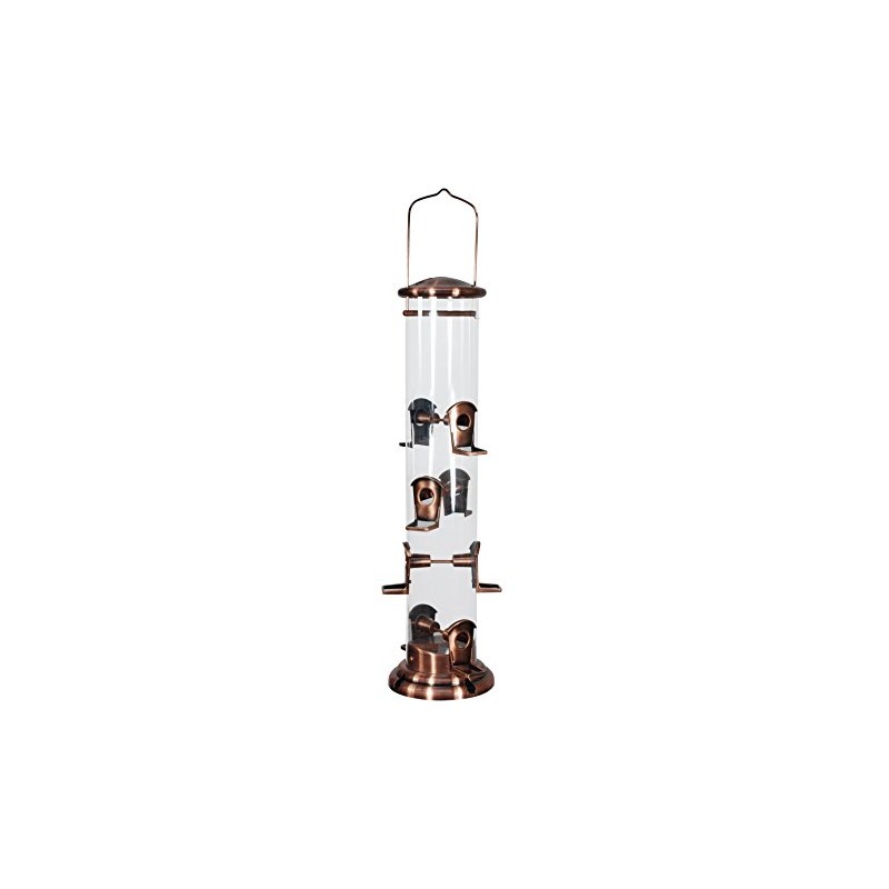 Woodlink Brushed Copper Mega Tube Bird Feeder