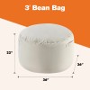 SMUG Bean Bag Chair Oversized Round Comfy Sofa Foam Filled