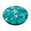 Teal Camouflage Pop Sockets - Teal Blue Green Camo