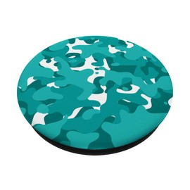 Teal Camouflage Pop Sockets - Teal Blue Green Camo