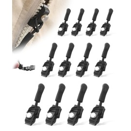 SUBORAWOS Zipper Repair Kit 21 pcs Universal Set - Mixed Sizes Zipper Pull Replacements for Bags, Jackets, Clothing, Shoes, and Boots