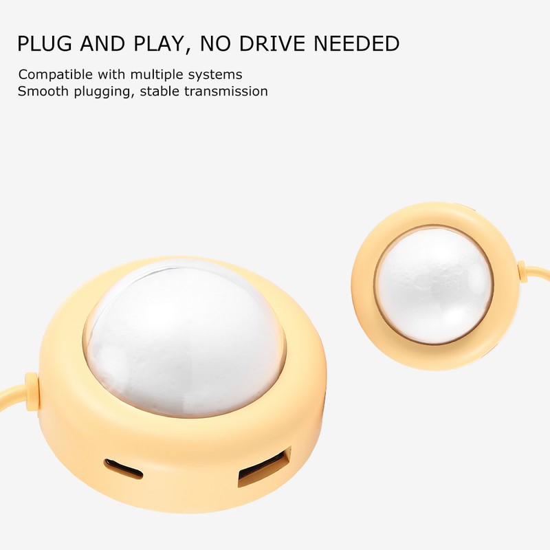 USB Hub Splitter Adapter 4 Port MultiFunction LED Light TypeC