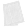 Bath Mats for Bathroom, 2 Pack -White,100% Ring-Spun Cotton, Industrial