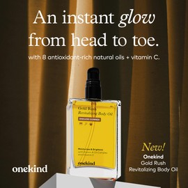 Onekind Vitamin C After Shower and Bath Body Oil - Non-Greasy Moisturizing Body Serum & Well Absorbing Skincare - Natural 8-Oil Complex, Clean Beauty & Vegan Body Moisturizer for Hydrating Dry Skin