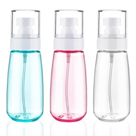 Cosywell Fine Mist Spray Bottle TSA Approved 3.4oz/ 100ml Empty Cosmetic Refillable Travel Containers Plastic Hair Spray Bottle Sprayer for Perfume Skincare Makeup Lotion (3color)