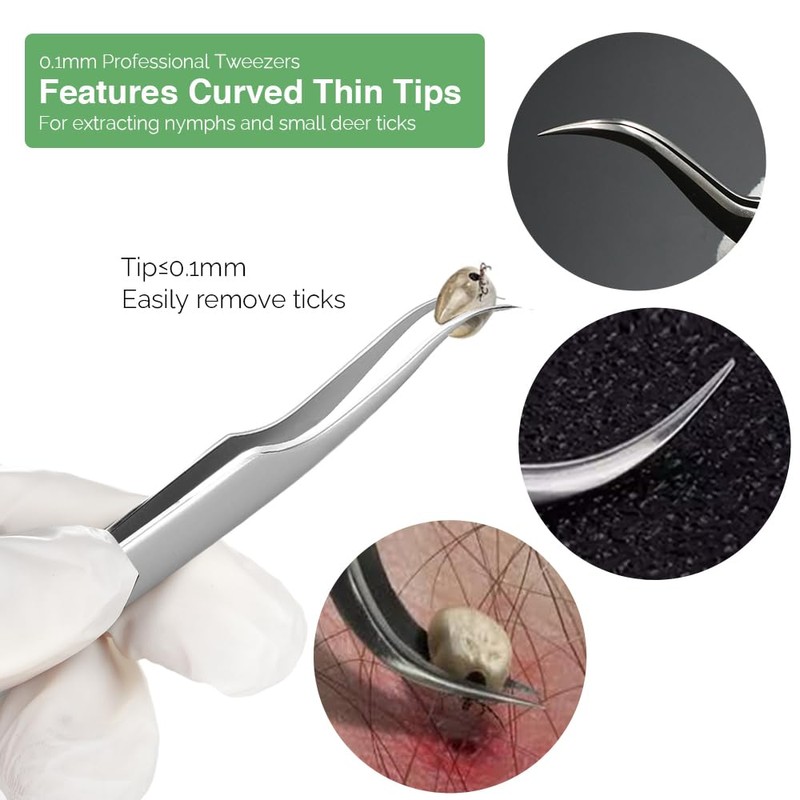 Tick Remover, Tick Removal Tool, Stainless Steel Tick Remover Tool