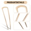 Huotflame U-Förmige Haarnadeln 3 Stück Set – Metall Hair Pins