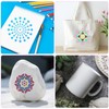 56pcs Mandala Stencils, 9x9cm Reusable Mandala Stencils for Painting Mandala