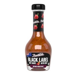 Bunsters Hot Ones Hot Sauce - Black Label 16/10 Heat Chili Pepper Sauce - Extreme Heat Around 99,000 on the Scoville Scale - Packed with Aussie Fruit and Veg