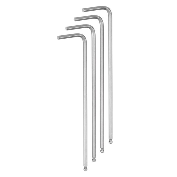 QUARKZMAN 4 Pieces Ball End Hex Key 2.5mm L Shape