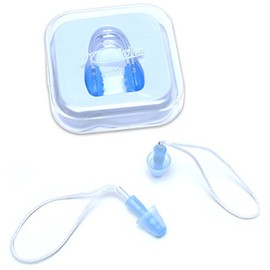 Ergonomic nose clip and earplugs for swimming, diving or snorkeling | Including practical storage box