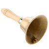 Hand bell, table bell with wooden handle, hand bell, classic