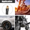 X AUTOHAUX 20cm Car Tire Inflator Extension Hose Chuck Black