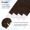 Vivien Dark Brown Tape in Hair Extension Real Human Hair