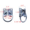 Tsnamay 4Pcs M7*60 Cross Tie Ring for Horse,Block Tie Ring